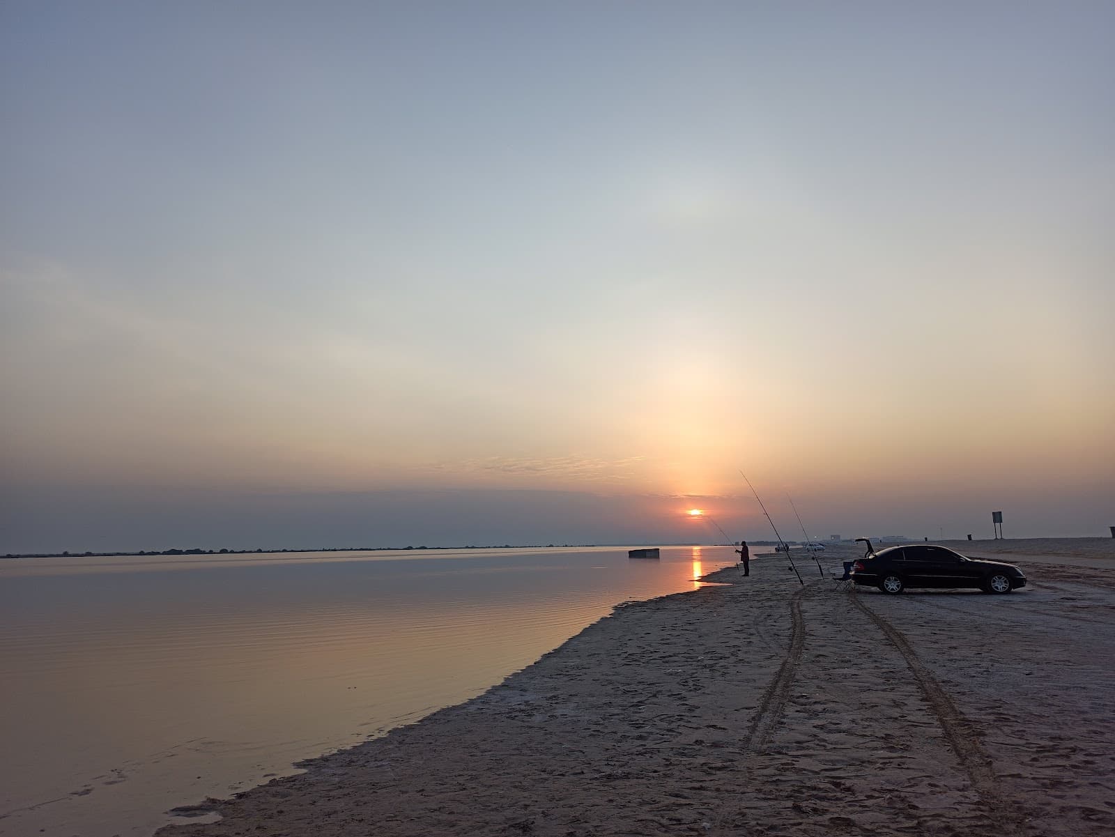 Hameem Beach at sunset — UAE fishing